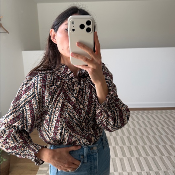 Veronica Beard Calisto Cotton Blouse - Picture 7 of 7